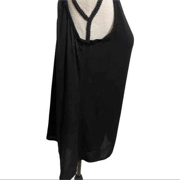 Nomadic Traders womens blouse size small Rayon semi sheer hi low style b… - Picture 5 of 11